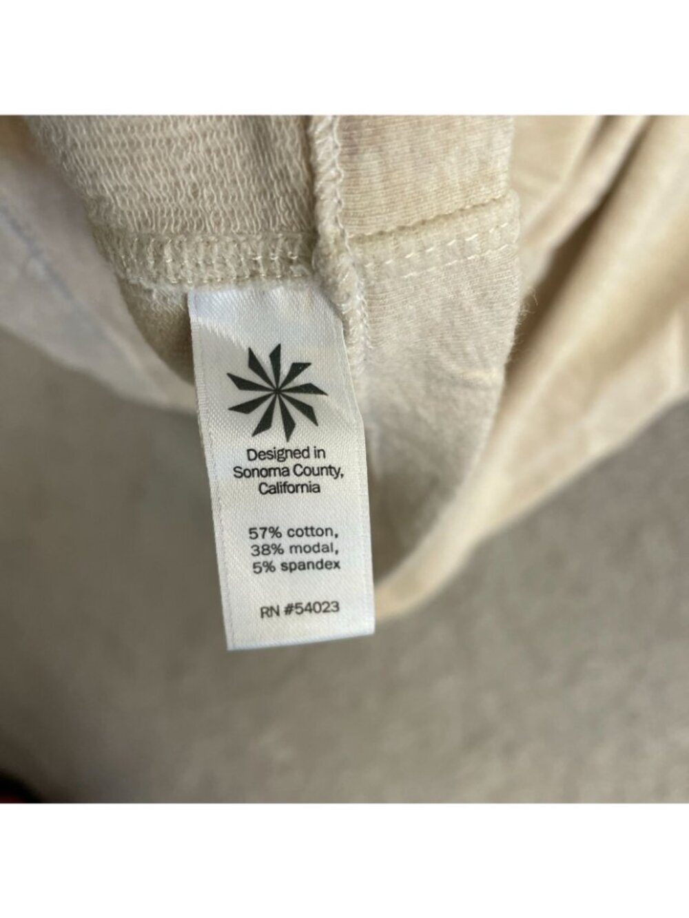 Athleta Women's Size S Beige Hooded Sweater mini Shirt Dress Long Sleeve P0424 - Picture 6 of 10